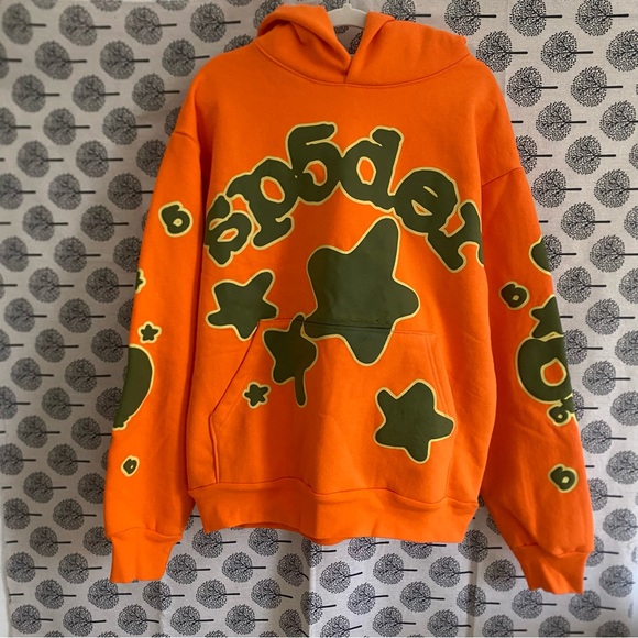 Sp5der World Beluga Orange Sport Hoodie